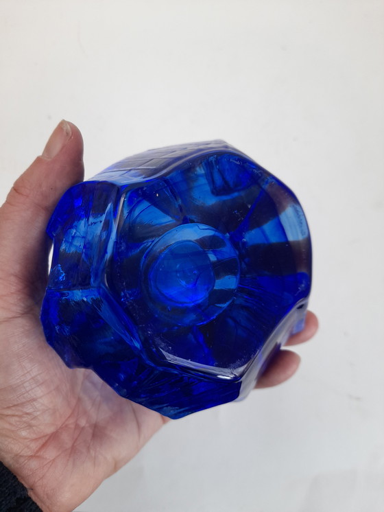 Image 1 of Portacandele Kosta Boda Blue Ice