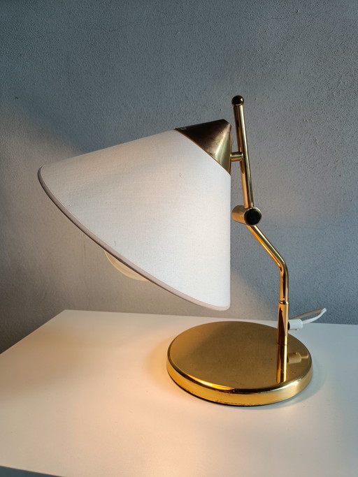 Lámpara de mesa Aneta de latón – diseño posmoderno escandinavo, década de 1980
