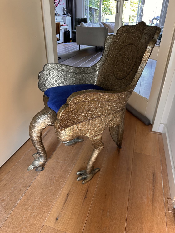 Image 1 of Chaise en forme de paon 1870-1890