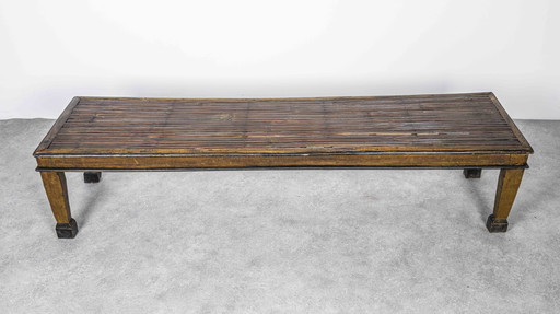 Oriental Garden Bench/Hall Bench Bamboo