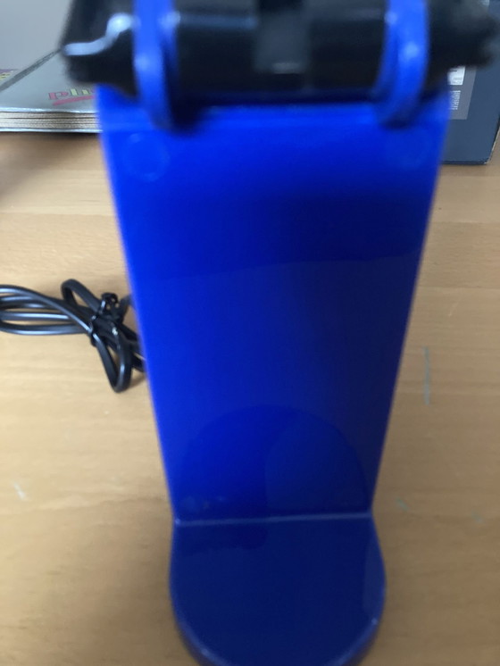 Image 1 of 2x Space Age Z-vouwbare wandlamp in monochroom blauw ontwerp gebaseerd op Manon