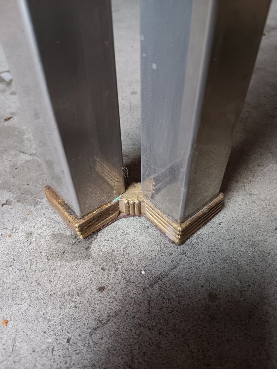 Image 1 of Peter Ghyczy coffee table aluminium and glass 70s