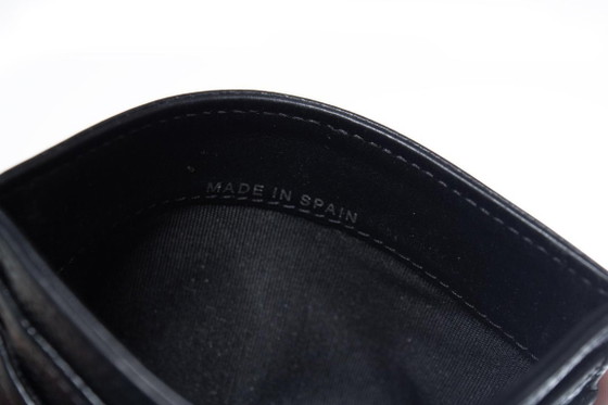 Image 1 of Chanel, black pebbled leather card holder