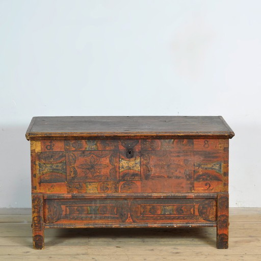 Folk Art Wedding Chest, Anno 1852