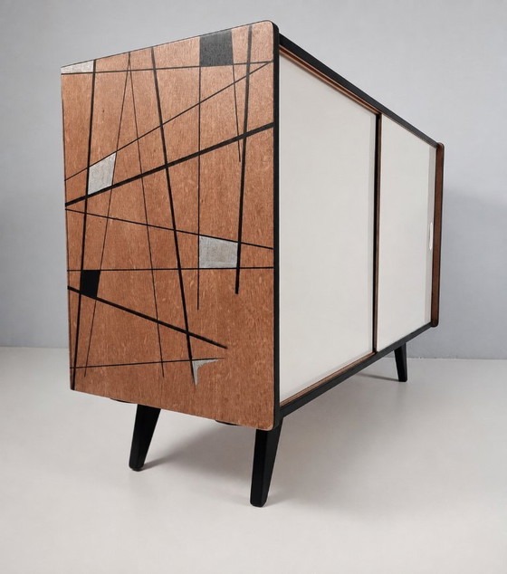 Vintage White Commode in Oak, 1960s – Sideboard, Wood (photo 4 of 8)