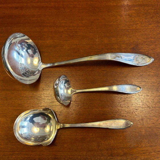 Image 1 of Ensemble de couverts Keltum Puntfilet pour 6 personnes, plaqué argent