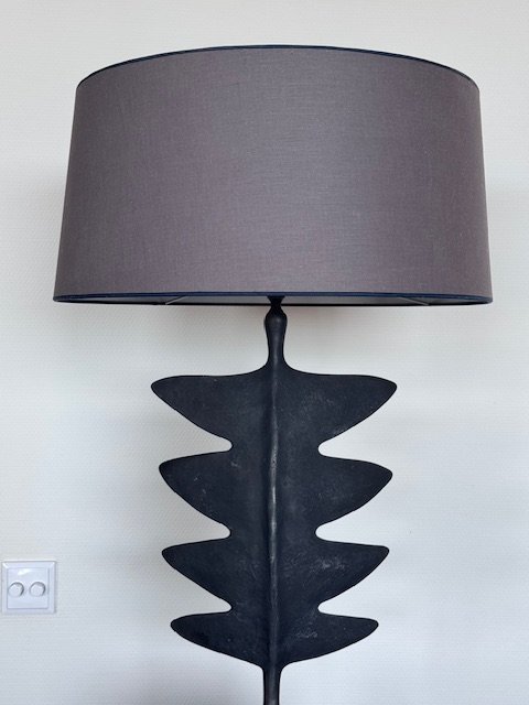 Porta Romana Giacometti Leaf tablecloth matte black