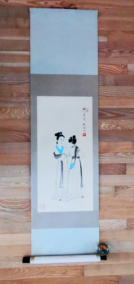 Image 1 of Chang Dai Chien, Schilderij op Zijde/papier-rol