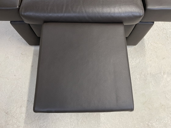 Image 1 of Poltrona Brühl Tomo in pelle marrone