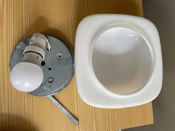 Minimalist white opaline glass pill flush mount light wall or ceiling lamp, Ceiling lights, Minimalisme (photo 7 of 7)