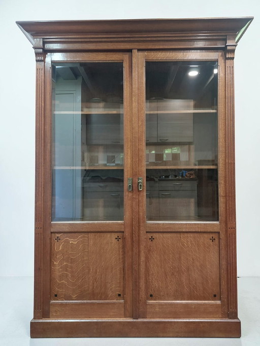 bibliothèque ancienne, meuble Art Déco