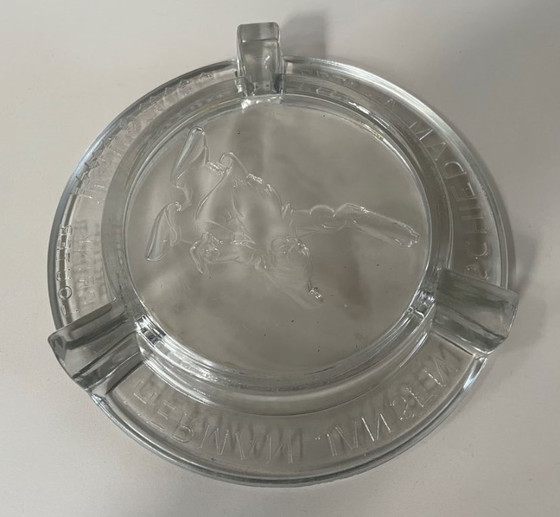 Cenicero de cristal Herman Jansen Halve Maan, Objetos decorativos, Vidrio, Transparente, Vintage (foto 6 de 6)