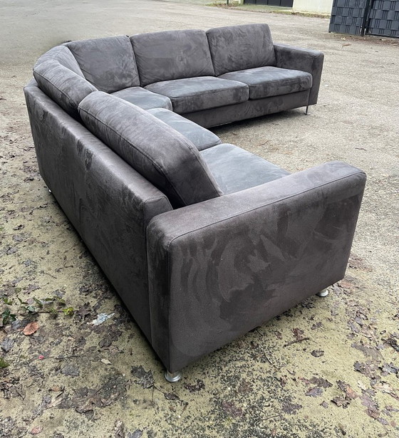 Image 1 of Grote antracietkleurige hoekbank - Ruime loungebank - Gratis levering