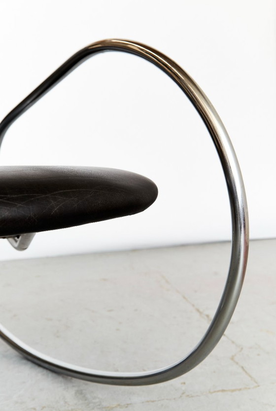 Image 1 of Vintage S826 cantilever rocking chair in chrome by Ulrich Böhme for Thonet, 1970s