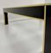 Square Coffee Table in Black Lacquer, Brass and Glass attributed to Pierre Cardin, France, 1970s (photo 9 of 9)