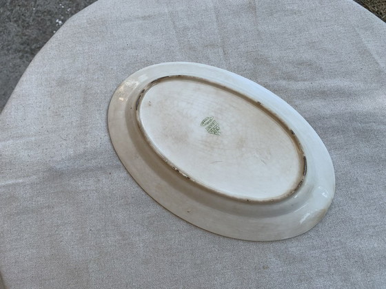 Große weiße ovale Servierplatte, 1950 – Geschirr (photo 2 of 6)