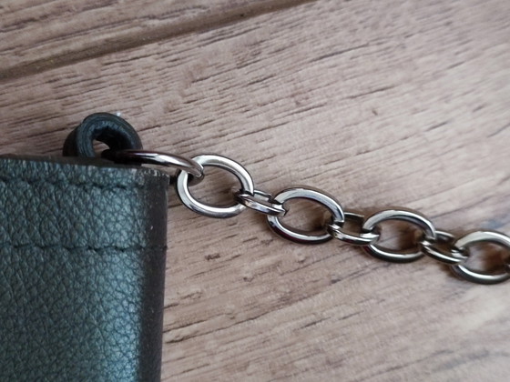 Furla Handbag Bag Leather Leather Green Khaki Chain – Shoulder bags (photo 8 of 14)