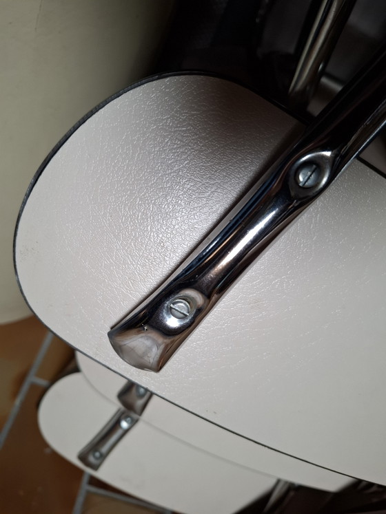 4 sedie da cucina vintage 'GB' curve – Sedie da pranzo, Metal, Wood (photo 3 of 5)