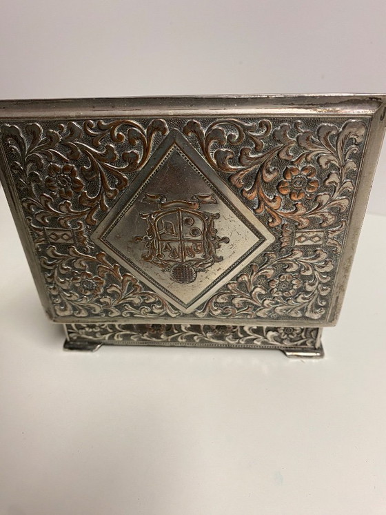 Image 1 of silver cigarette box