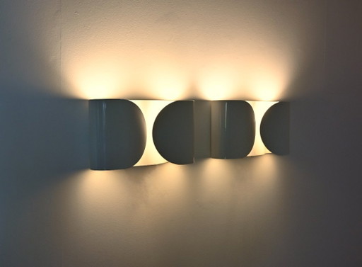White Foglio Sconces by Tobia & Afra Scarpa for Flos, 1960s, Set of 2