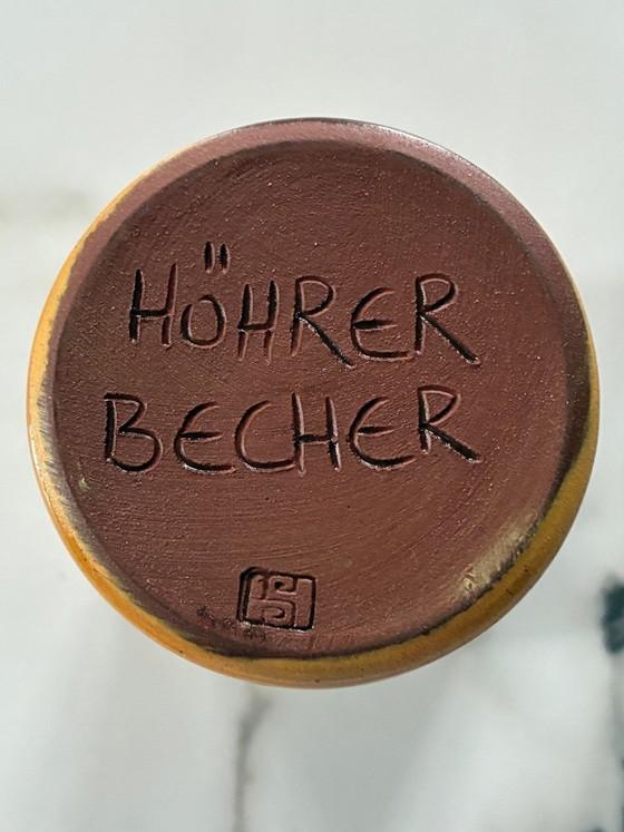 Piccolo vaso a tazza in terracotta Germania – Höhrer Becher Allemagne, Oggetti decorativi, Ceramica (photo 3 of 5)
