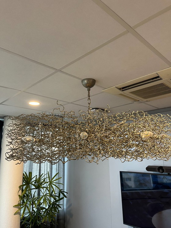 Image 1 of Lampada da soffitto di lusso 'Hollywood Oval 160 Nickel' – William Brand (Marchio van Egmond)