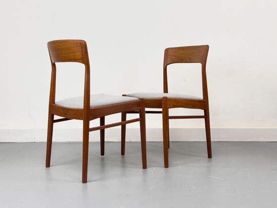 Image 1 of Sedie da pranzo in teak di Korup Stolefabrik, anni '60, set di 4