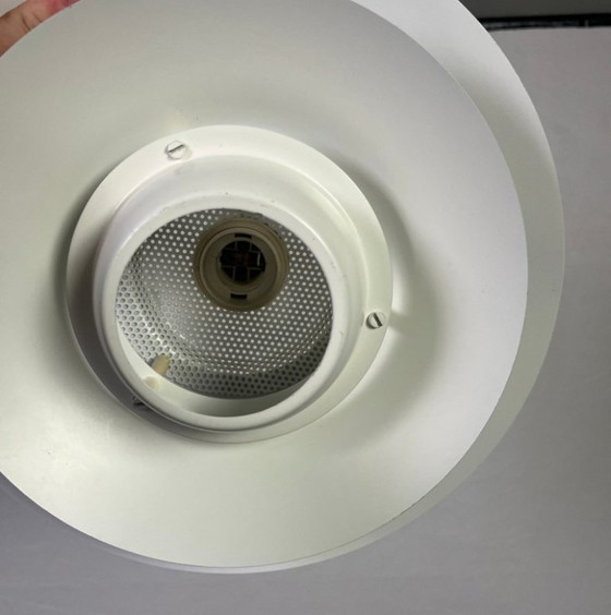 Rare vintage Danish Layered Pendant Lamp – Jeka Belysning – Aluminium (photo 10 of 11)