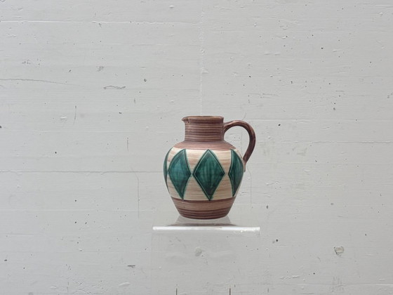 Image 1 of Keramikvase mit geometrischem Dekor, 1960er/70er Jahre