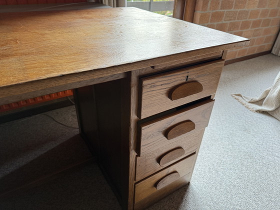 Image 1 of Scrivania da banchiere in quercia