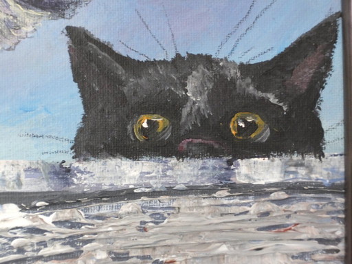 Peinture "Cat" (chat)