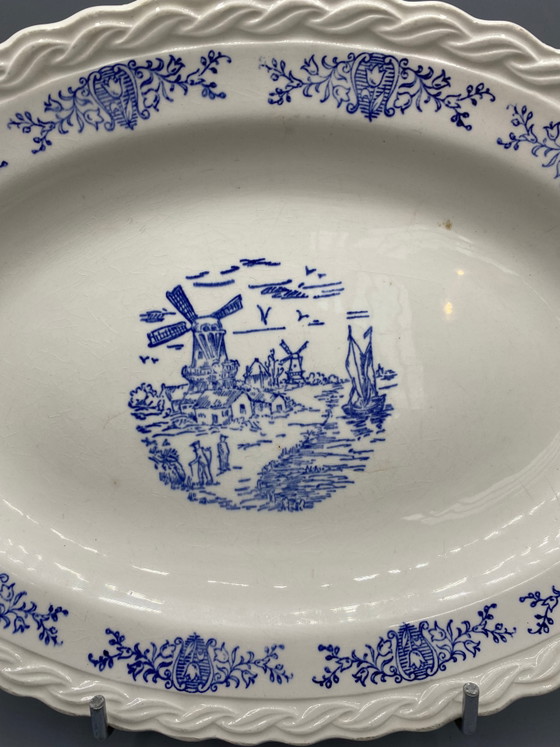Large Dutch plate, C&S Rotterdam, windmill landscape – Crockery (photo 2 of 6)