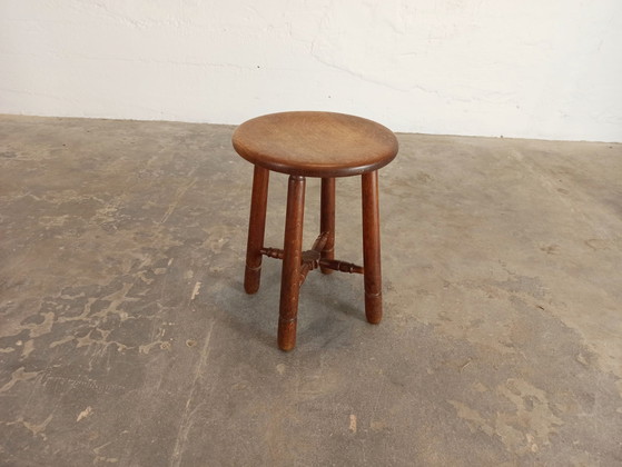 Image 1 of Vintage wooden stool 