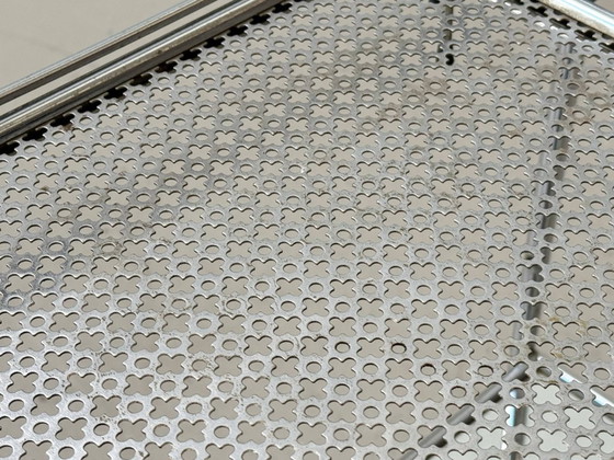 Image 1 of French Art Deco bar trolley with removable oil lamps, 1940s