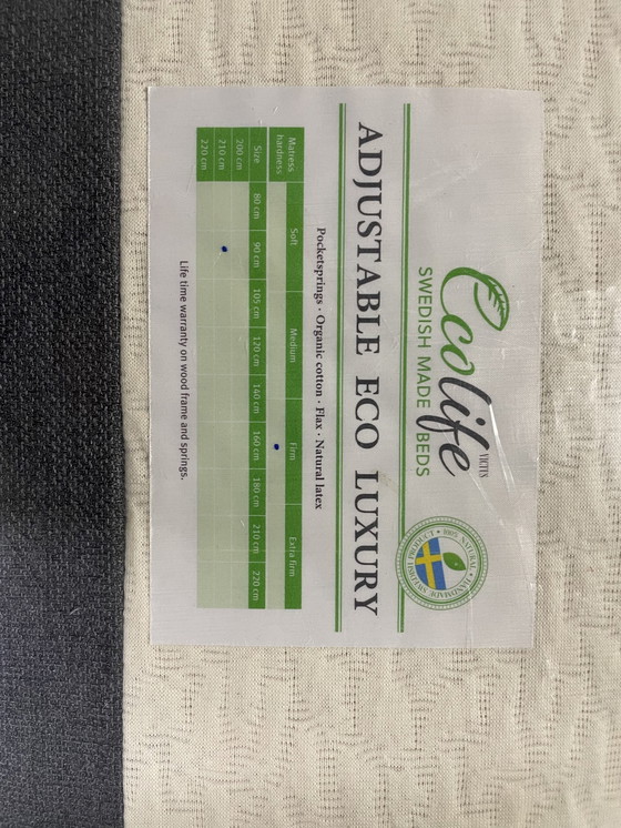Image 1 of Ecolife Beds Luxury matras - 180x210 met topper (set van 2)