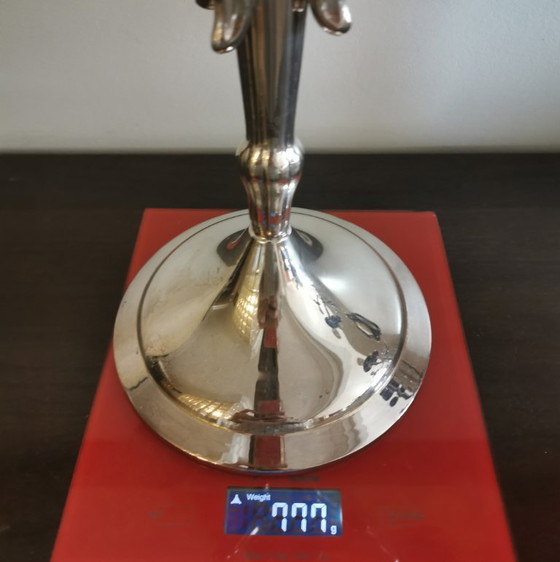 Image 1 of CANDELABROS DE ALPACA CON CONTRASTE