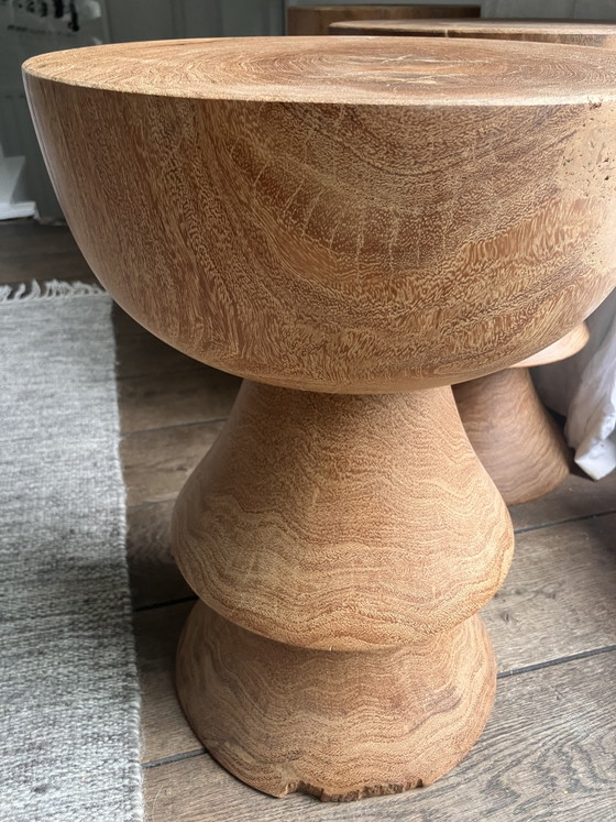 Pols Potten Ball Stool / Side Table Wood (photo 6 of 6)