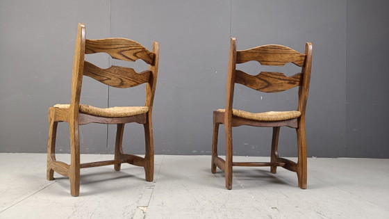 Sedie da pranzo vintage in rovere e vimini, anni '60 – Wood, Wicker (photo 4 of 10)