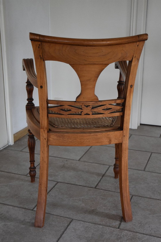 Anglo-Indian Rattan Chair in Regency Style – Dining chairs, Wicker (photo 5 of 7)