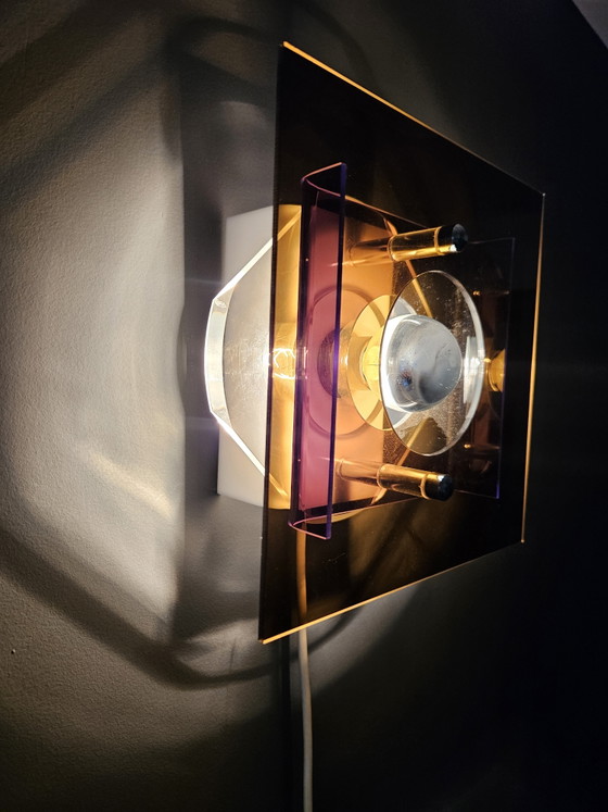 Image 1 of Lampe murale Herda Space Age en plexiglas