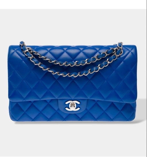 Tasche CHANEL Timeless/Classique en Cuir Bleu - 103333