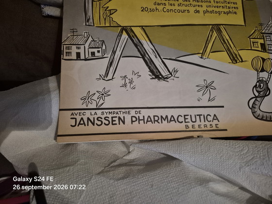 Poster Vintage Maison Medicale Louvain – Janssen Pharmaceutica, Paper (photo 3 of 7)
