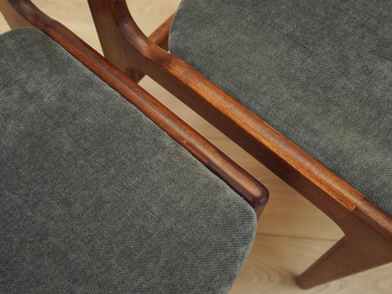 Image 1 of Set di quattro sedie in teak, design danese, anni '70, prodotte in Danimarca.