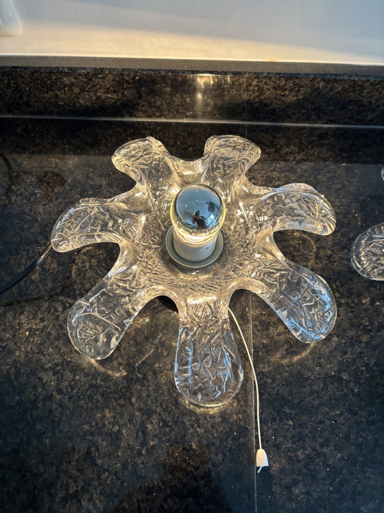 Set di 2 Paralumi Vintage Murano in Vetro Ghiaccio – Applique, Glass (photo 3 of 11)