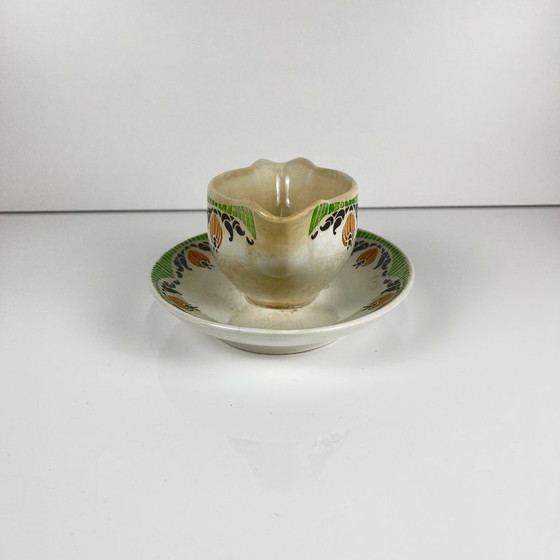 Image 1 of Sarreguemines "Maroussia" gravy boat, early 20th century
