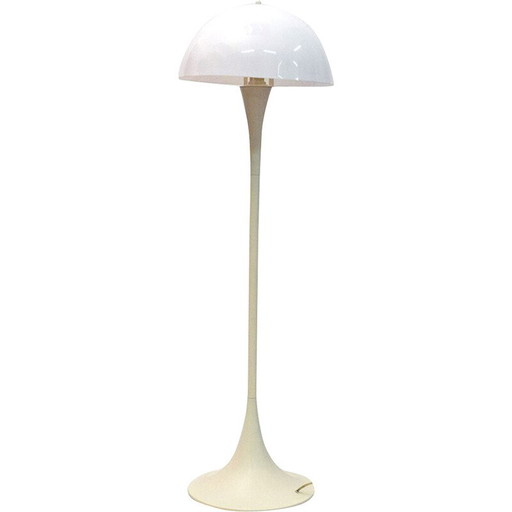 Italiaanse vintage plexiglas en aluminium vloerlamp, jaren 1970