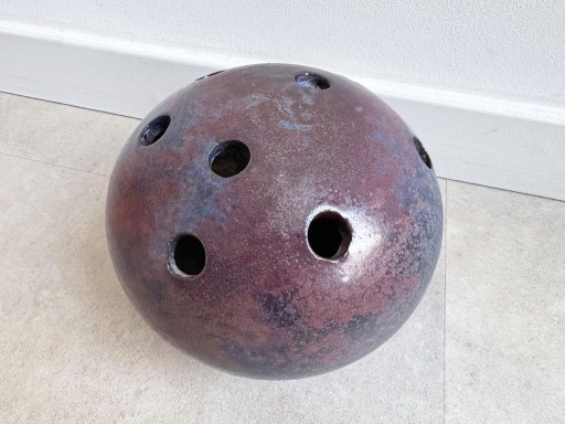 1x Magnifique objet/vase vintage en céramique d'atelier – vazen, Ceramic