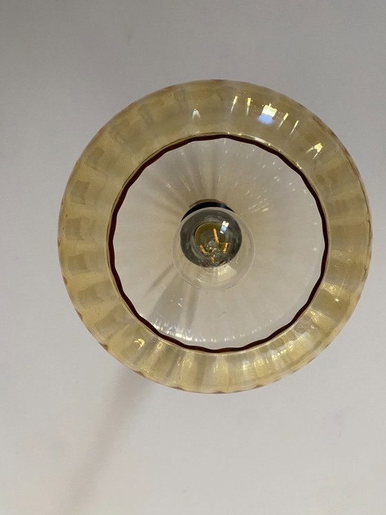 Vintage Joegoslavische hanglamp van amberkleurig glas, jaren 70. – Hanglampen (photo 9 of 11)