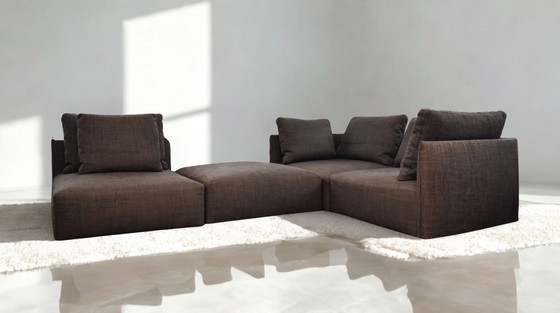 Image 1 of Wunderschönes, exklusives, modulares Minotti Milano Sofa/Chaiselongue im schlanken Design