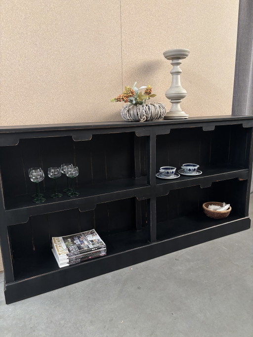 Vintage Brocante bookcase / sideboard